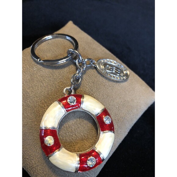 Princess Cruise Lines Red Enamel Key Chain Ring. Luxury Passenger Liner. - Picture 9 of 9